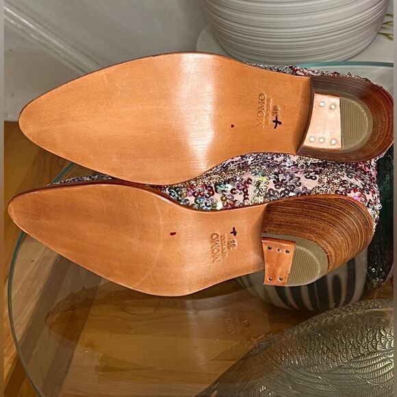 NEW MOMO NewYork ASTERIA SEQUIN ANKLE BOOTS X FREE PEOPLE - Picture 8 of 9